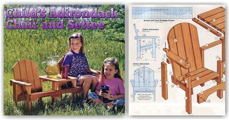 childrens adirondack chair plans woodarchivist
