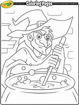 Coloring Pages Witch Crayola Halloween Cauldron Easter Amelia Earhart Color Printable Her Colouring Kids Colorings Books Print Getcolorings Spooky Choose sketch template