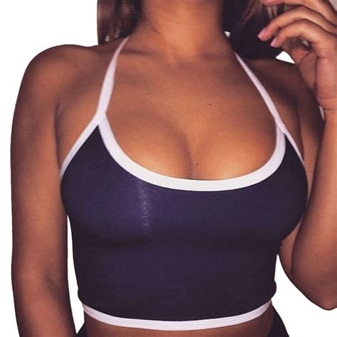 feitong 2017 sexy crop tops for women fitness tight bustier crop tops