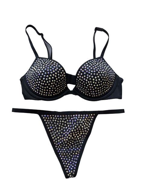 Victoria S Secret Very Sexy Embellished Low Cut Demi Bra And Panty Set