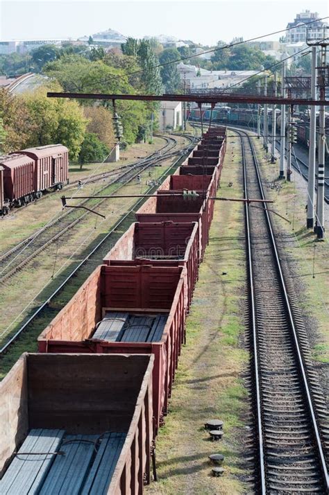 railroad cars stock image image  flatcars generation