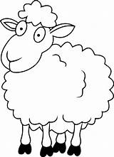 Sheep Coloring Pages Outline Para Colorear Oveja Animal Coloringhome Drawing sketch template