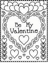 Coloring Valentines Pages Valentine Printable Sheets Bestcoloringpagesforkids Kids Adult sketch template
