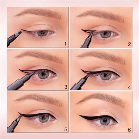 winged eyeliner tutorial learn   apply winged eyeliner