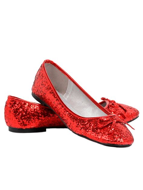 red glitter star flat adult shoes spicylegscom