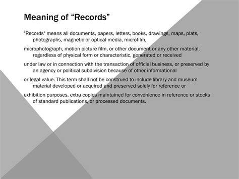 records management update powerpoint