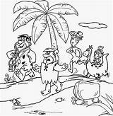 Stone Flintstones Caveman Youngsters Walking Flintstone sketch template