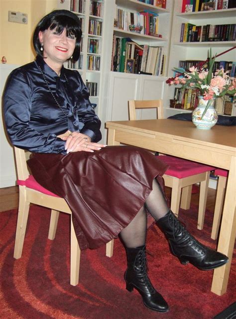 leather skirt leather skirt transvestite dress leather outfit