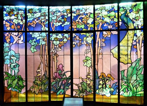 Augusto Fornasier Art Nouveau Stained Glass Windows