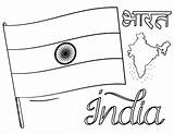 Flag India Coloring Indian Drawing Pages Printable Colouring Kids Coloringcafe Color Pdf Theme Sheets Sketch Sheet Days Cultures Countries Comments sketch template