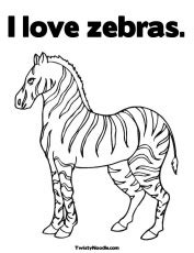 printable zebra coloring pages  kids coloring home