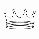 Crown Coloring Pages Prince Simple Easy Template sketch template