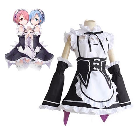 anime re life in a different world from zero rem ram apron dress