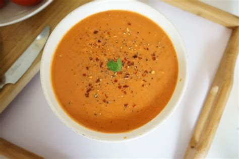 Easy Creamy Tomato Basil Soup Vegan And Dairy Free Plant You