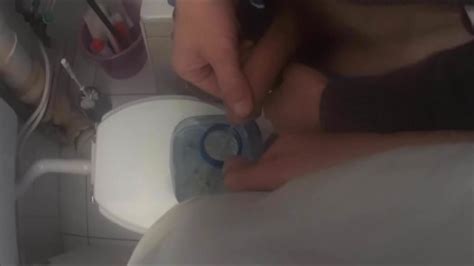 Two Friends Pissing Together In One Bottle And Cockplay
