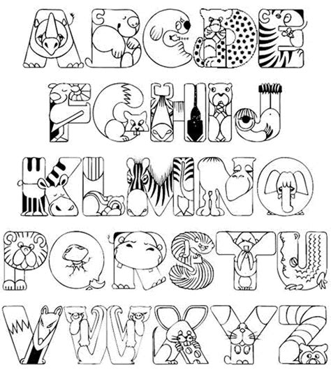 creative  abc coloring pages