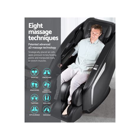 livemor 3d electric massage chair shiatsu black bunnings australia