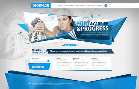 decathlon  behance mise en page web