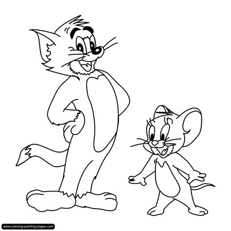 coloring pictures tom  jerry print color craft
