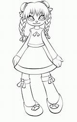 Annabelle Rag Lalka Szmaciana Tsukiko Moonchild Anime Kolorowanka Druku Coloringhome sketch template
