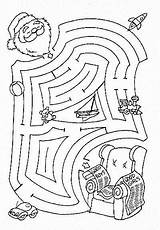 Kids Mazes Maze Printable Christmas Coloring Print Activities Allkidsnetwork Pages Puzzle Worksheets Slp Find Santa Printables Choose Board sketch template