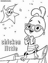 Chicken Little Coloring Pages Colorings sketch template