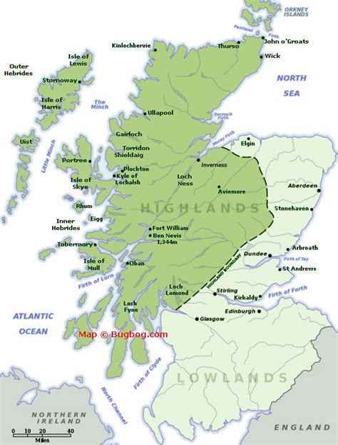 highlands   sparsely populated area    people    northwest