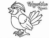 Pidgeotto Pokemon sketch template