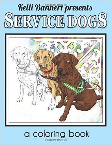 service dog coloring book animal heroes helpers pinterest