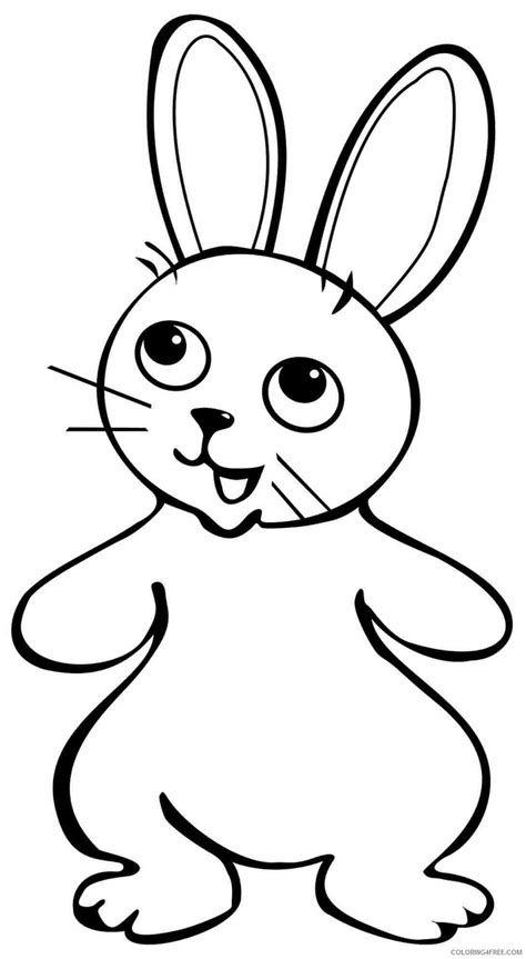 rabbit coloring pages kids  printable rabbits coloring page