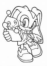 Sonic Coloring Pages Hedgehog Cream Rabbit Para Colorear Printable Drawing Momjunction Print Dibujos Amy Exe Cheese Cartoon Characters Handball Junction sketch template