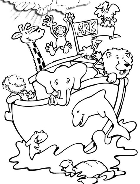 pin  noahs ark coloring pages