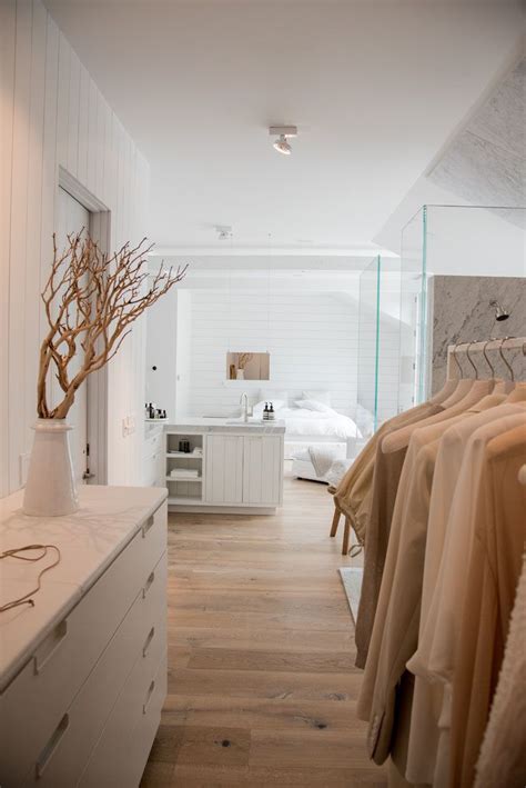 bathroom  walk  closet combination  fully open   room modern master bedroom