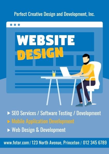 web design poster poster template fotor design maker