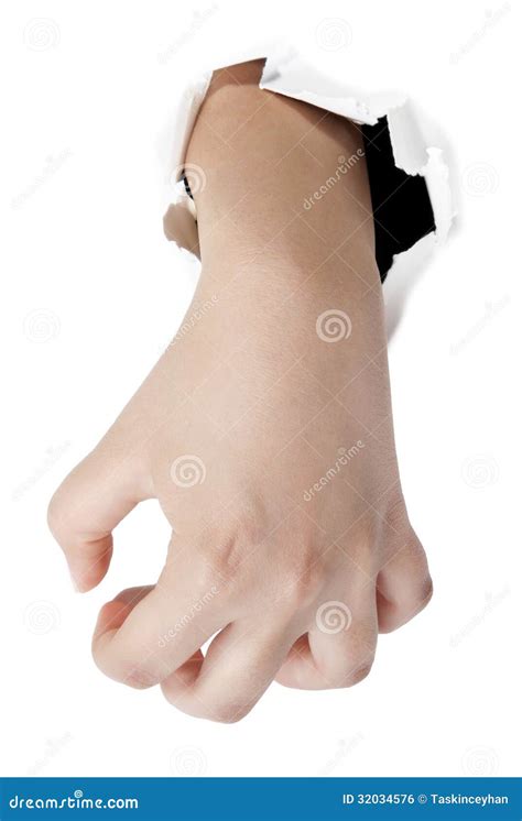 gripping hand reaching paper catching tearing ho royalty  stock image image