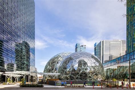 meet downtown seattles newest landmark  amazon spheres dwell