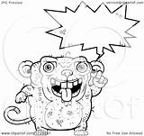 Ugly Monkey Outlined Talking Clipart Cartoon Thoman Cory Coloring Vector 2021 sketch template