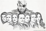 Agents Agent Avengers Tvshowtime sketch template