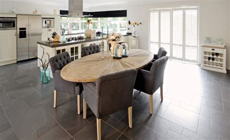 ovaler esstisch massivholz tischplatte tisch oval im