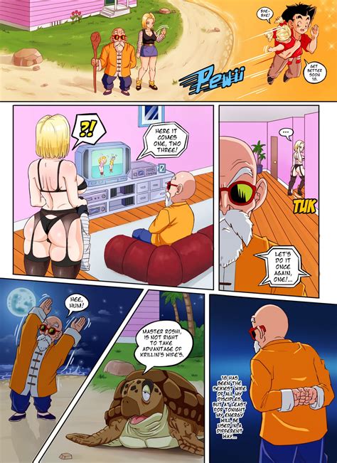 Pinkpawg Android 18 X Roshi Dragon Ball Z Porn