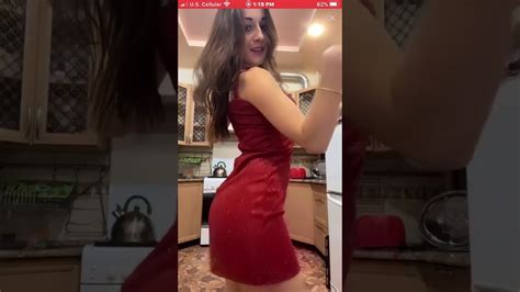 Beautiful Russian Girl Belly Dance Bigo Live Maria Kaif In Red Dress