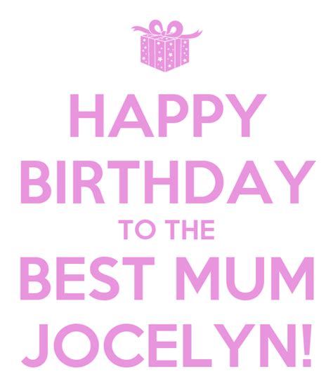happy birthday    mum jocelyn poster ernie  calm  matic