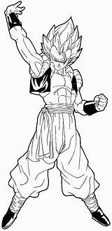 Gogeta Dragon Ball Coloring Super Pages Goku Saiyan Drawing Dbz Draw Easy Sketch Gt Tutorial Steps Coloriage Clipart Color Broly sketch template