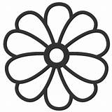 Flower Coloring Printable Large Template Pages Big Popular sketch template