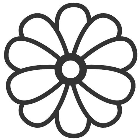 uncoloured pictures  flowers clip art library