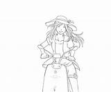 Rockbell Winry Motorcycle Coloring Pages sketch template