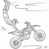 Pages Colouring Scooter Stunt Motocross Coloring Freestyle Style Trending Days Last sketch template