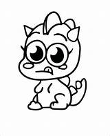 Monster Monsters Moshi Coloring Pages Baby Snookums Gila Moshlings Inc Drawing Printable Dinos Fishies Logo Drawings Getcolorings Book Colorings Clipartmag sketch template