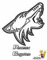 Coloring Pages Nhl Hockey Coyotes Visit sketch template