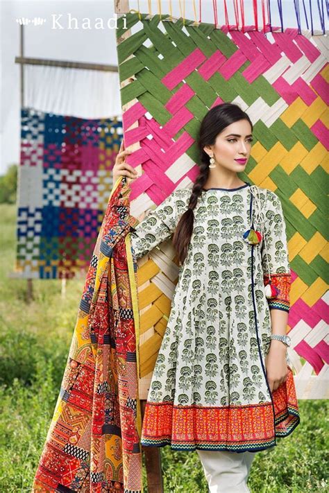 khaadi cambric 3 piece unstitched suits for eid 2016 17 clothing dresses frock for women